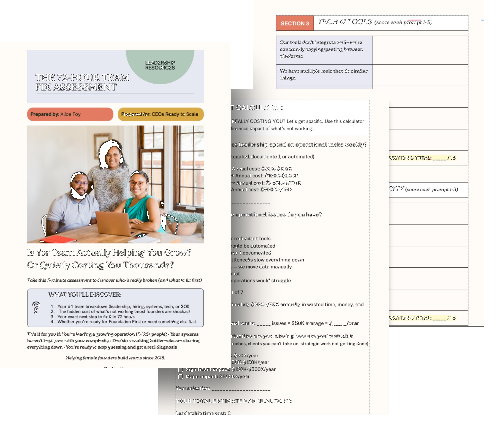 The 72-Hour Team Fix Assessment